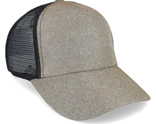 Trucker-Result Womens Ponytail New York Sparkle Cap Gold Trucker - Yellow