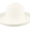 Fashion Sur la tête Womens Traveller Packable White Sun Hat -