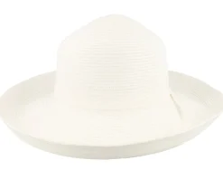 Fashion Sur la tête Womens Traveller Packable White Sun Hat -