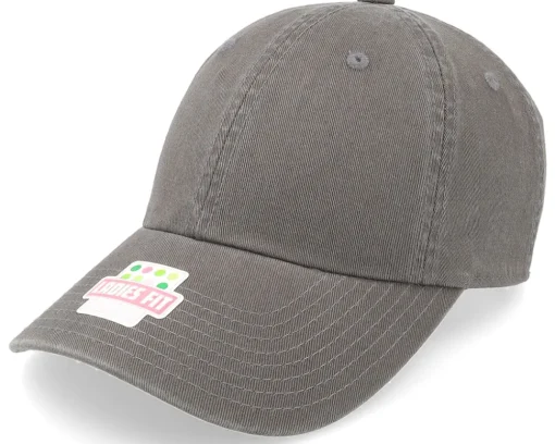 Dad Cap | Blanks-American Needle Women's Washed Slouch Charcoal Dad Cap -