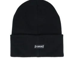 Cuff Beanies-Capslab Woody Woodpecker Beanie Black Cuff -