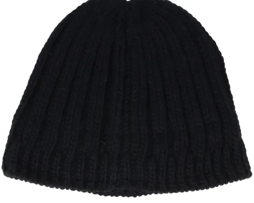Discount Seeberger 100% Wool Beanie Black Beanie -