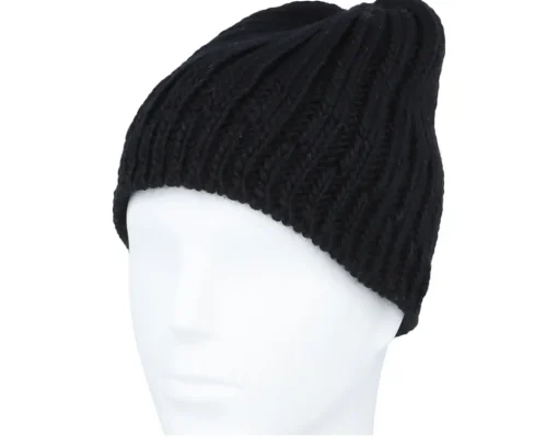 Discount Seeberger 100% Wool Beanie Black Beanie -
