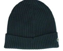 Cuff Beanies-Lacoste Wool Dark Cuff - Green