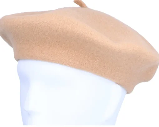 Berets-Jaxon & James Wool Fashion Camel Beret -