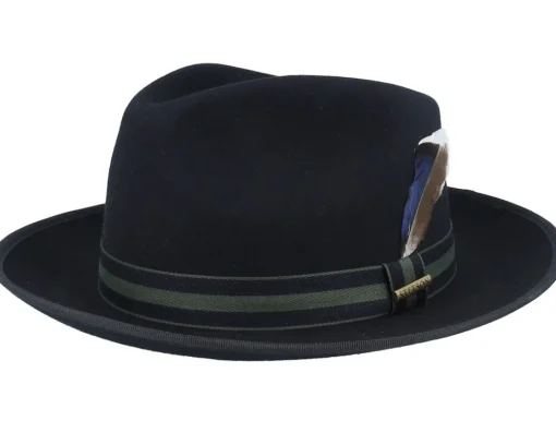 Outlet Stetson Woolfelt Black Fedora -