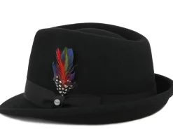 Hot Stetson Woolfelt Black Trilby -
