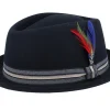 Fashion Stetson Woolfelt Diamond Pork Pie -