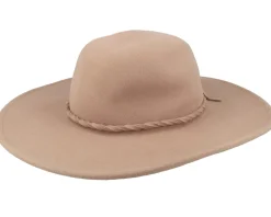 Sun Hat-Seeberger Woolfelt Floppy Camel Sun Hat -