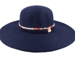 Best Seeberger Woolfelt Floppy Marine Blue Sun Hat -