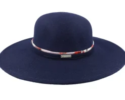 Best Seeberger Woolfelt Floppy Marine Blue Sun Hat -