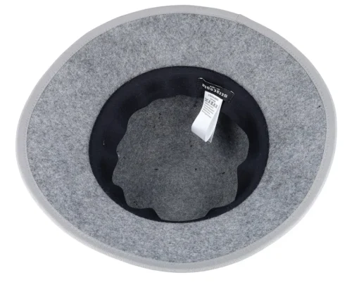Buckets-Seeberger Woolfelt Smoke Gray Cloche - Grey