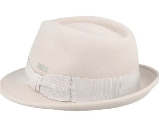 Trilby Hats-Seeberger Woolfelt Stone Trilby -