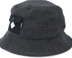 Buckets-Djinns Woolmelange Black Bucket -