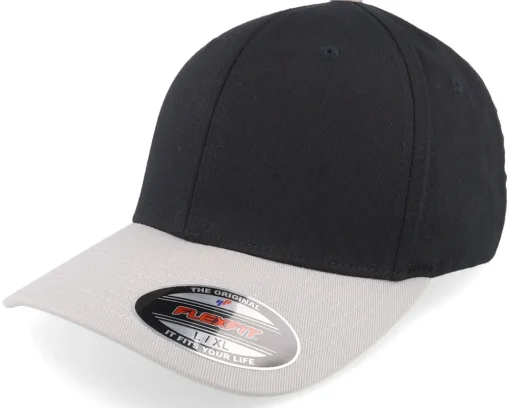 Blanks-Flexfit Wooly Combed Black/Silver -