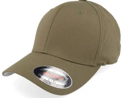 Blanks-Flexfit Wooly Combed Olive - Green