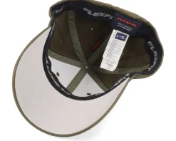 Blanks-Flexfit Wooly Combed Olive - Green