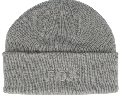 Fashion Fox Wordmark Beanie Pewter Cuff - Grey