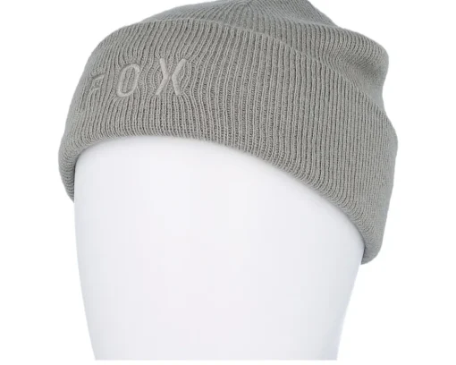 Fashion Fox Wordmark Beanie Pewter Cuff - Grey