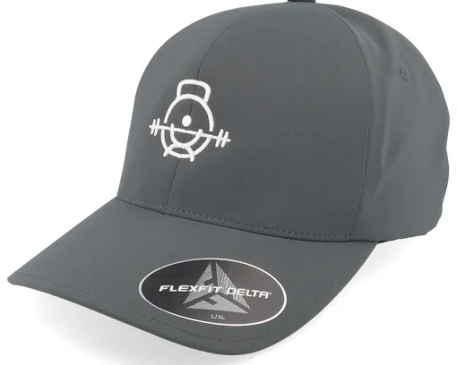 Discount Berzerk Workout Fitness Logo Delta Charcoal Flexfit -