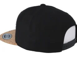 Snapback-Bacpakr World Map Black/Cork Snapback -