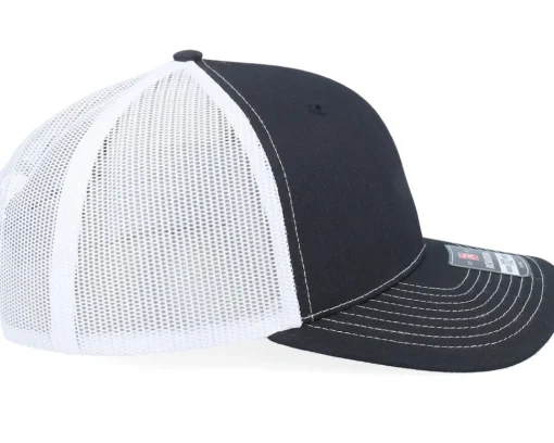 Trucker-Richardson 112XL Split /White X-Large Trucker - Black
