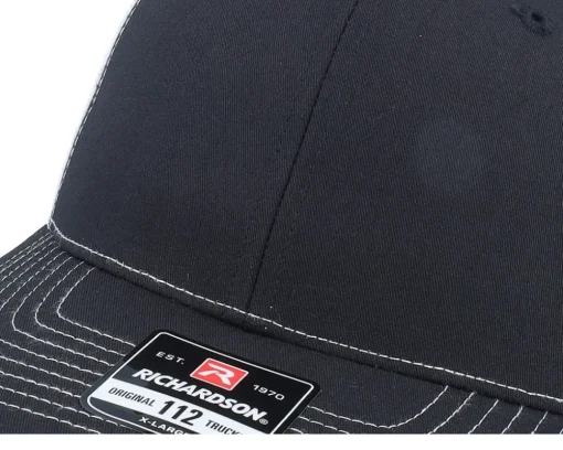 Trucker-Richardson 112XL Split /White X-Large Trucker - Black