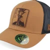 Trucker-Yu-Gi-Oh! Yami Yugi Engraved Caramel Trucker - Yu-Gi-Oh Brown