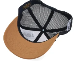 Trucker-Yu-Gi-Oh! Yami Yugi Engraved Caramel Trucker - Yu-Gi-Oh Brown