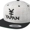 Sale Yapan Logo Heather Grey/Black Snapback -