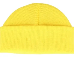 Short Beanies | Blank Beanies-Beechfield Yellow Short Blank Beanie -