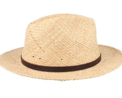 Straw Hat-CTH Ericson Zeb Raffia Natural Straw Hat -