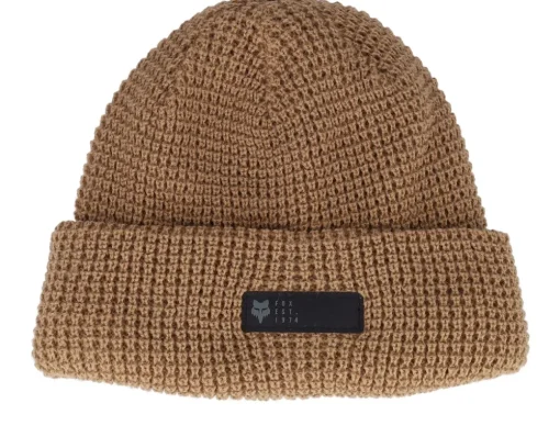 Knitted Beanies-Fox Zenther Beanie Walnut Cuff -