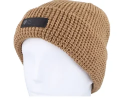 Knitted Beanies-Fox Zenther Beanie Walnut Cuff -